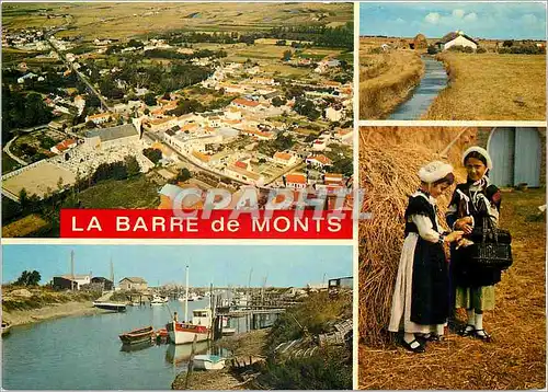 Moderne Karte La Vendee Touristique La Barre de Monts