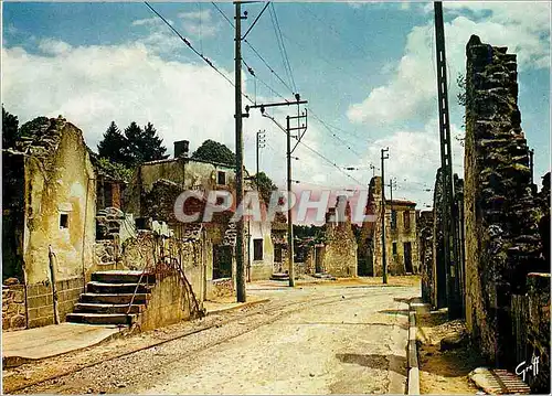 Cartes postales moderne Oradour Sur Glane Haute Vienne Cite martyre Les nazis firent fusiller les hommes Militaria