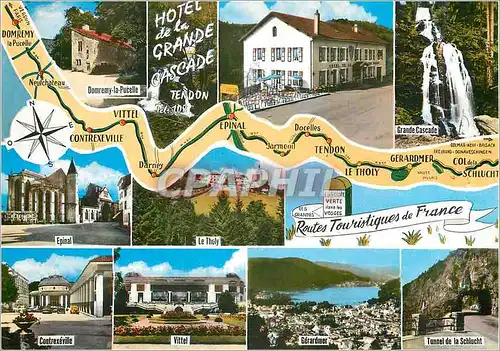 Cartes postales moderne Tendon Vosges Hotel de la Grande Cascade
