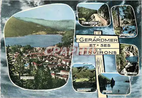 Moderne Karte Les Vosges Pittoresques Gerardmer et ses environs