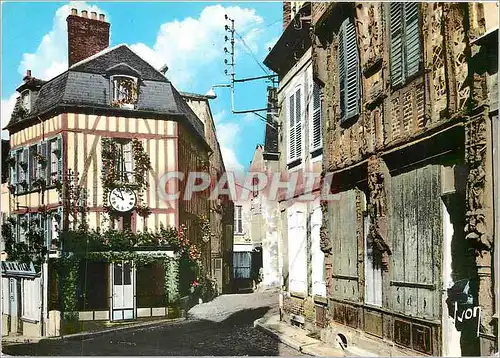 Moderne Karte Joigny Yonne Place du Pilori Maison de bois