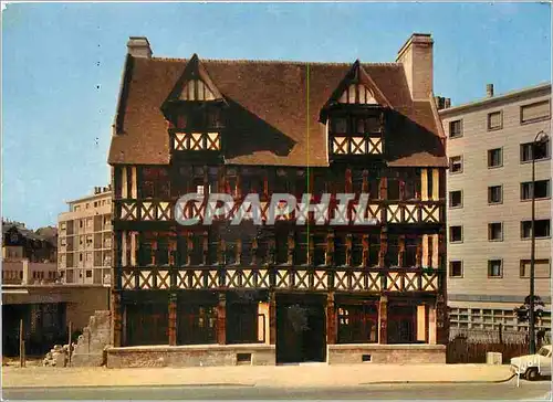 Moderne Karte Caen Calvados Maison des Quatrans