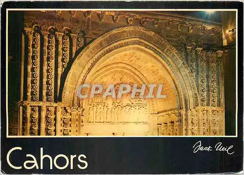 Cartes postales moderne Cahors Lot Portail de la Cathedrale style romano byzantin