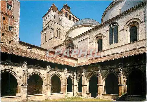 Moderne Karte Cahors Lot Capitale du Quercy La Cathedrale St Etienne Le Cloitre