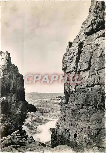 Moderne Karte Perros Guirec Cotes du Nord Rocher du Squevel