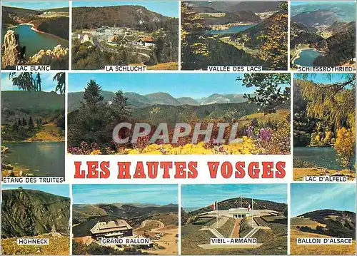 Cartes postales moderne Les Hautes Vosges Lac Blanc La Schlucht Vallee des Lacs Schiessrothried