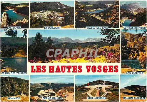 Cartes postales moderne Les Hautes Vosges Lac Blanc La Schlucht Vallee des Lacs Schiessrothried