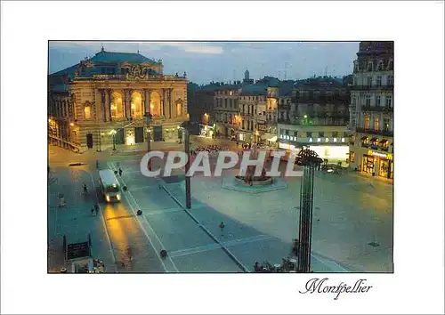 Moderne Karte Montpellier Place de la Comedie