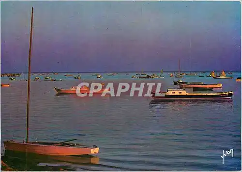 Cartes postales moderne Le Bassin d'Arcachon apres le Coucher du Soleil Gironde