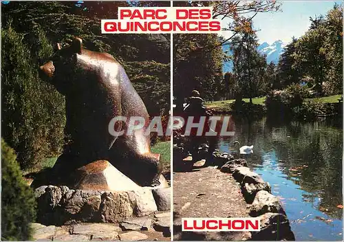 Cartes postales moderne Luchon Le Parc des quinconces