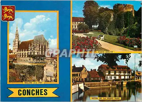 Moderne Karte Conches Eure