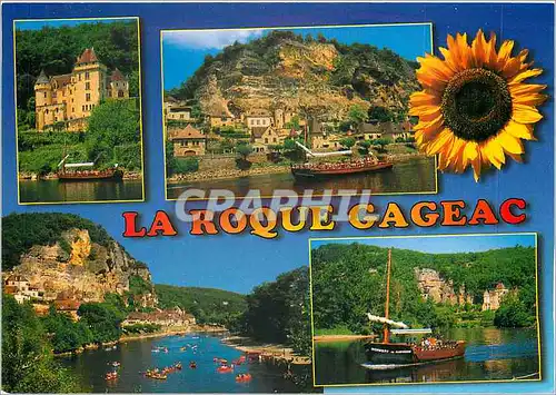 Cartes postales moderne La Roque Gaceac Dordogne Balade en cances et en gabare