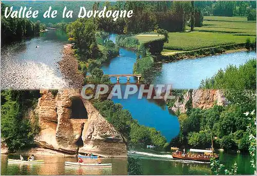 Cartes postales moderne La vallee de la Dordogne offre une multitude de superbes paysages