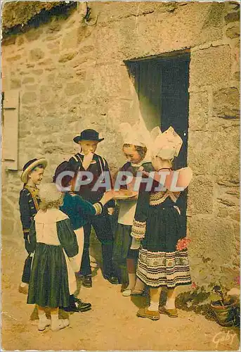 Moderne Karte Pont Aven Riec sur Belon Nevez Basse Cornouaille Le gateau de Noces