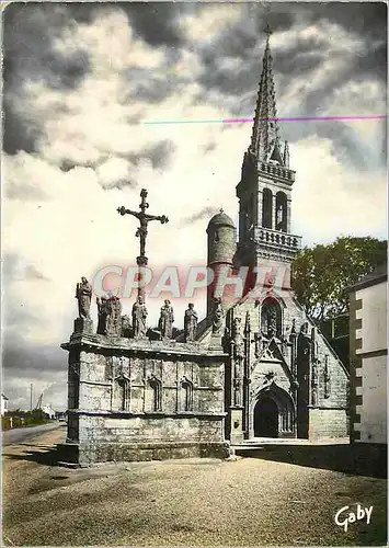 Moderne Karte Calvaire Bretons Calvaire et Eglise de Comfort Finistere