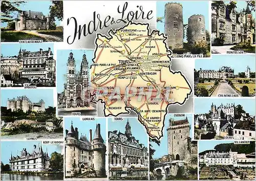 Cartes postales moderne Indre et Loire Prefecture Tours Sous Prefecture Chinon Loches