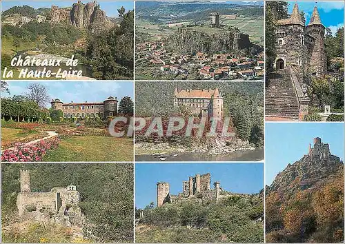 Cartes postales moderne Chateaux de la Haute Loire Arlempdes Polignac La Rochelambert