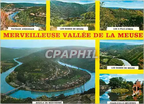 Moderne Karte La Merveilleuse Vallee de la Meuse Ardennes