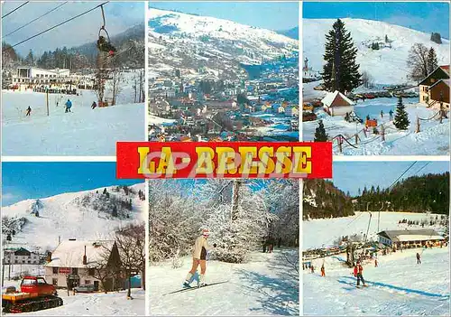 Cartes postales moderne La Bresse Vosges France Le Slalom Vue generale Le Col du Brabant La Basse des Feignes Ski de Fon