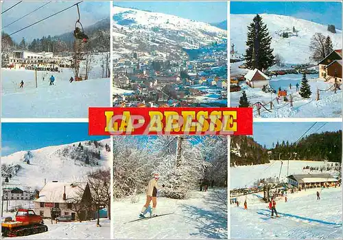 Moderne Karte La Bresse Vosges France Le Slalom Vue generale Le Col du Brabant La Basse des Feignes Ski de Fon