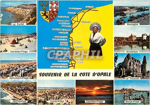 Cartes postales moderne Souvenir de la Cote d'Opale Le Portel Boulogne Hardeot Plage Wilmereux