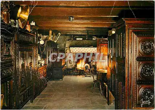 Cartes postales moderne Audierne La Chaumiere Veritable interieur breton