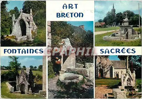 Cartes postales moderne Fontaines Sacrees de Bretagne Saint Venec Berven le Drennec Saint Tugen Saint Nicodeme