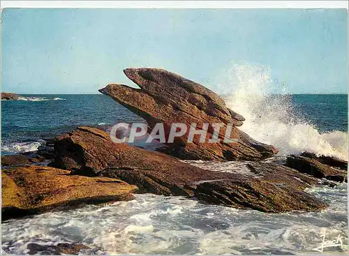 Moderne Karte La Cote Bretonne Le Rocher de l'Aigle