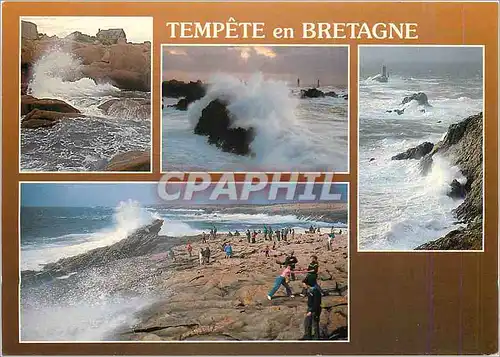 Cartes postales moderne Tempete en Bretagne