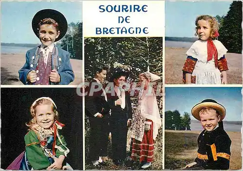 Moderne Karte Sourire de Bretagne