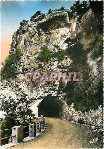 Moderne Karte Saint Antonin Noble Val Tarn Gne Entree du Tunnel sur la Route Touristique