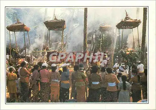 Cartes postales moderne Bali Une cremation