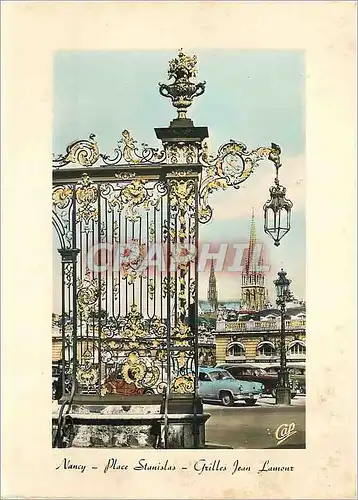 Moderne Karte Nancy Place Stanislas Grilles Jean Lamour