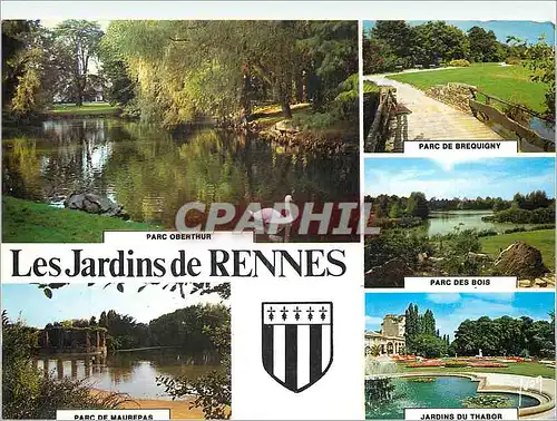 Moderne Karte Les Jardins de Rennes