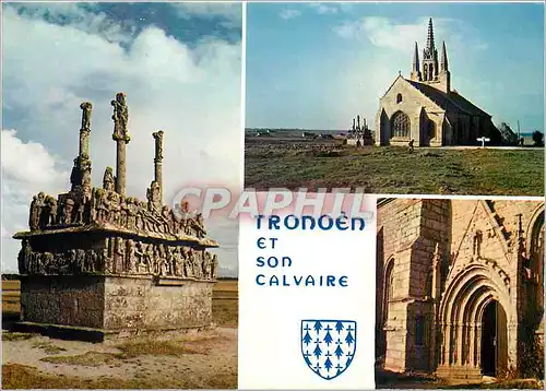 Cartes postales moderne Tronoen et son Calvaire