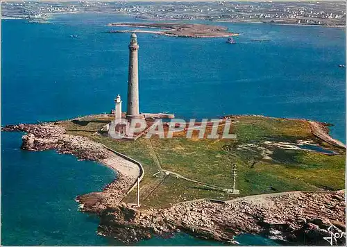 Moderne Karte L'Ile Vierge Finistere Le plus haut phare de France