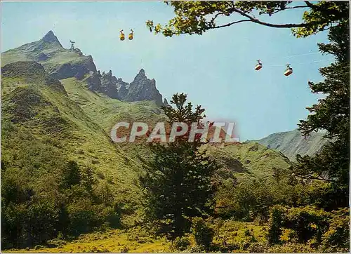 Cartes postales moderne Le Puy de Sancy et ses teleferiques