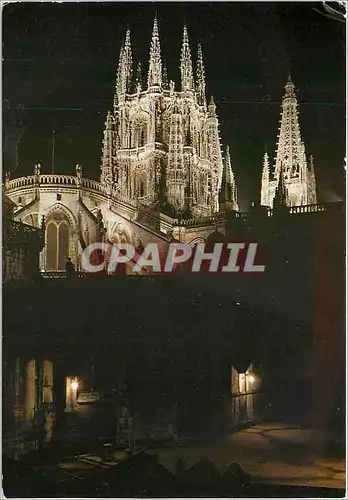 Cartes postales moderne Burgos Cathedrale Vue Nocturne