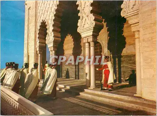 Cartes postales moderne Rabat Le Mausolee Mohammed V La Releve de la Garde Royale