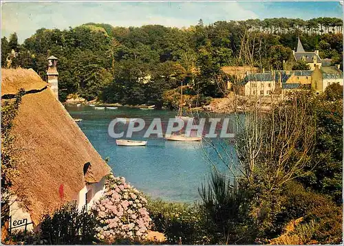 Cartes postales moderne La Bretagne Chaumiere de pecheurs sur les bords de l'Aven Finistere