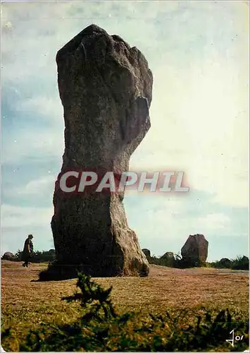 Cartes postales moderne Carnac Morbihan Alignements du Menec le menhir appele Le Geant