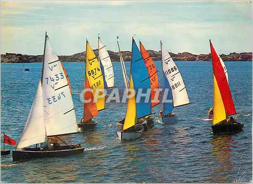 Moderne Karte Couleurs de Bretagne Depart de veuriens