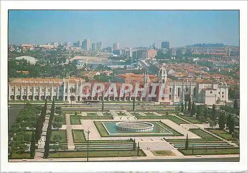 Moderne Karte Lisboa Portugal Vue aerienne de la zone de Belem