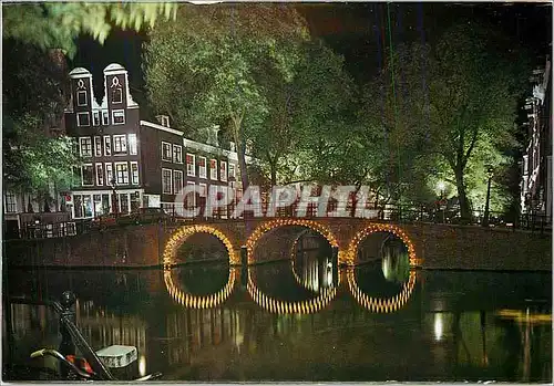 Moderne Karte Amsterdam Holland Herengracht