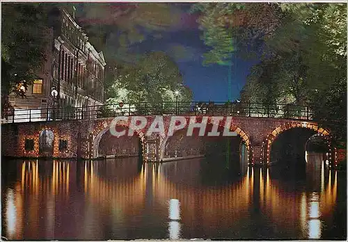 Moderne Karte Amsterdam Holland Singel pittoresque Amsterdam