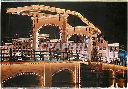 Cartes postales moderne Amsterdam Holland Skinny bridge over the Amstel