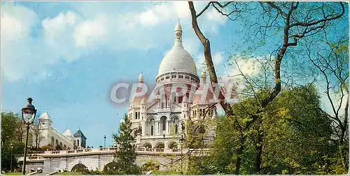 Moderne Karte Paris Le Sacre Coeur de Montmartre