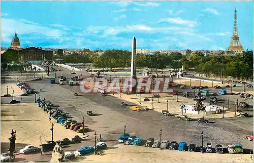 Moderne Karte Paris Place de la Concorde Vue generale