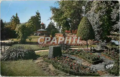 Cartes postales moderne Rennes I et V Jardin du Thabor La Roseraie