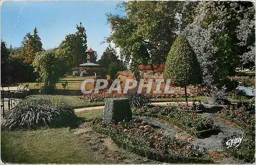 Moderne Karte Rennes I et V Jardin du Thabor La Roseraie